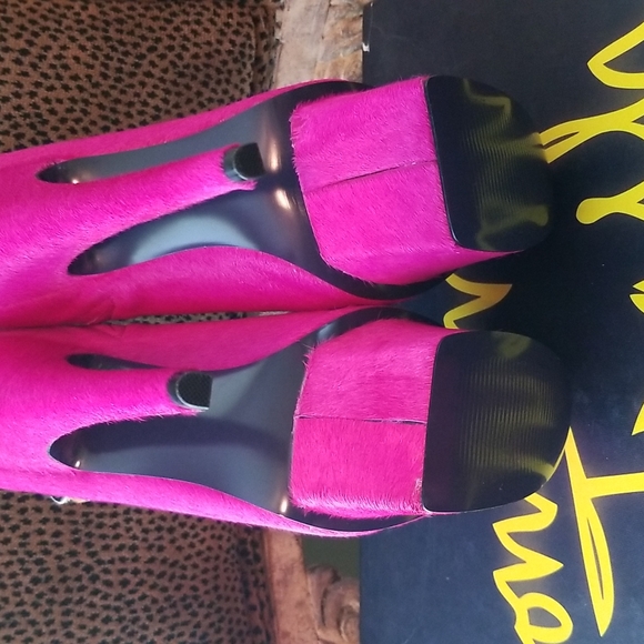 LONDON TRASH PINK WYNNE BOOTIE PLATFORMS Size 8 - Picture 4 of 4